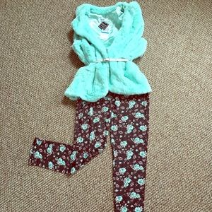 Beautees Big girl’s vest and leggings set